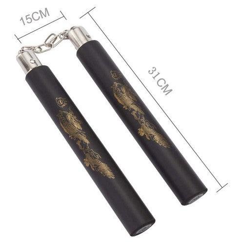 2PC Safe Foam Rubber Nunchucks, 12-inch Martial Arts Training Nunchakus with Steel Chain for Kids, Adults, Beginner Practice - Toytexx 2PC Safe Foam Rubber Nunchucks, 12-inch Martial Arts Training Nunchakus with Steel Chain for Kids, Adults, Beginner Practice - Toytexx